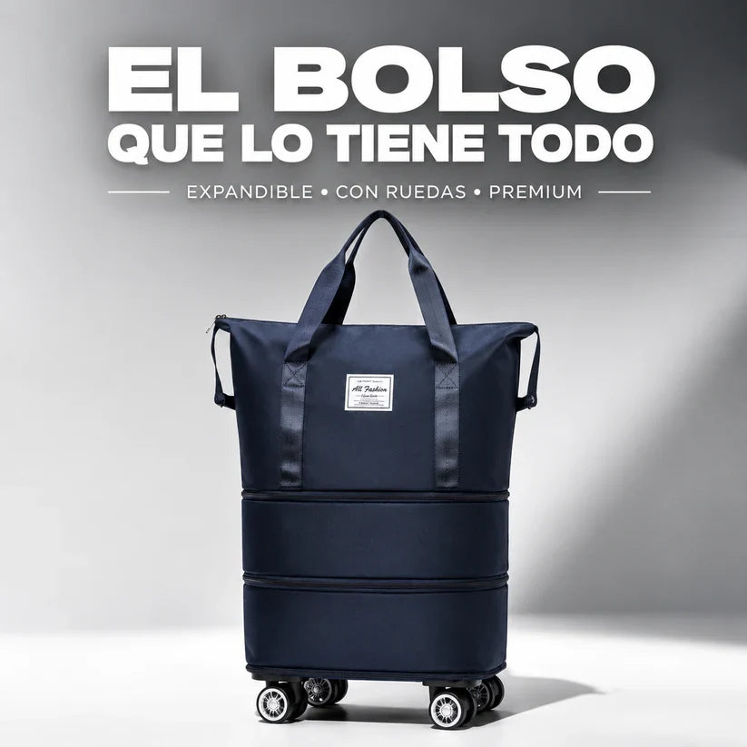 Bolso Expandible 3 en 1 con Ruedas 360°