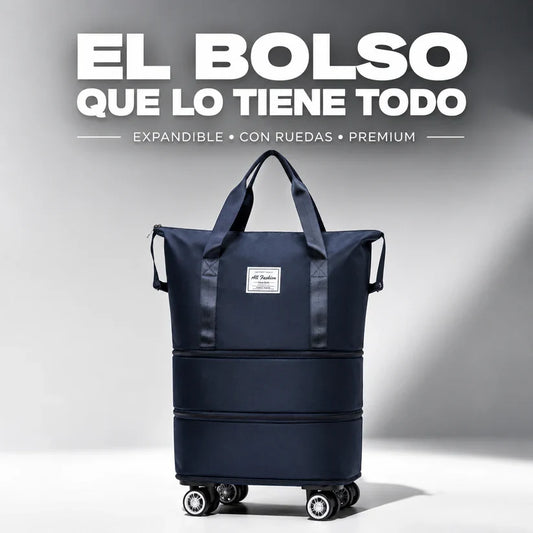 Bolso Expandible 3 en 1 con Ruedas 360°