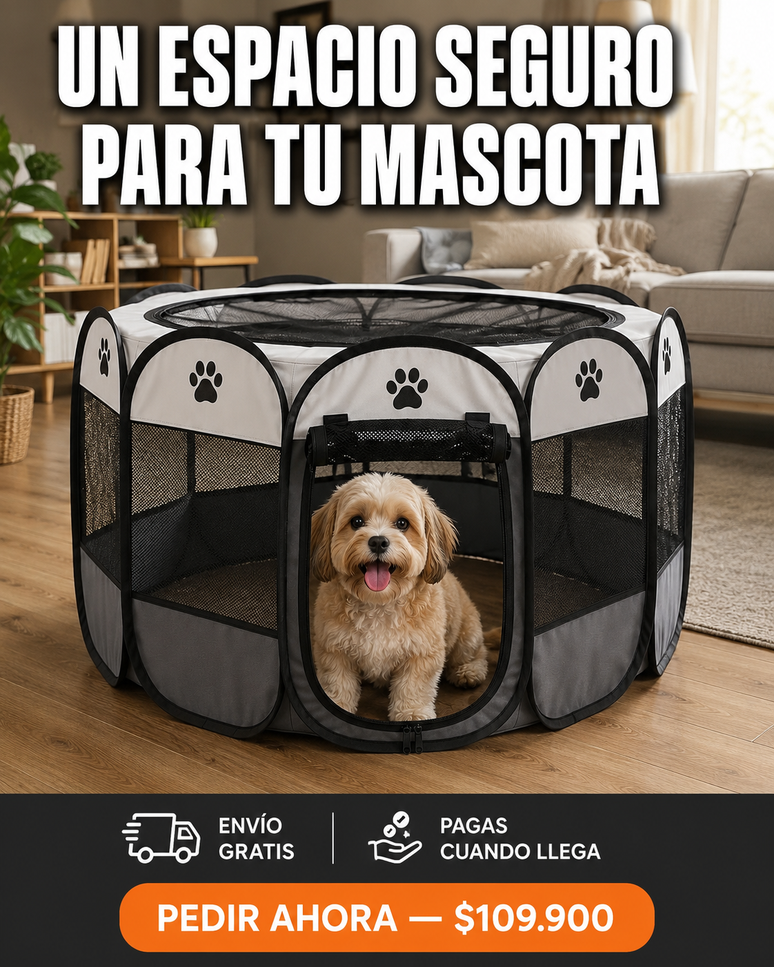 CORRAL PARA MASCOTAS PLEGABLE