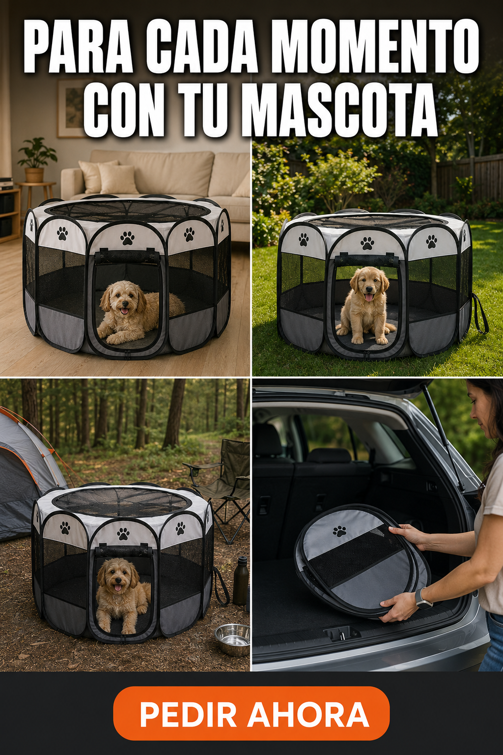 CORRAL PARA MASCOTAS PLEGABLE